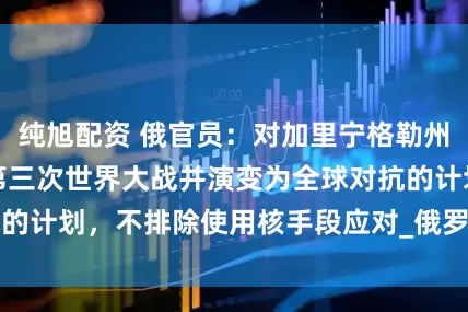 纯旭配资 俄官员：对加里宁格勒州的攻击，是引发第三次世界大战并演变为全球对抗的计划，不排除使用核手段应对_俄罗斯_北约_美国
