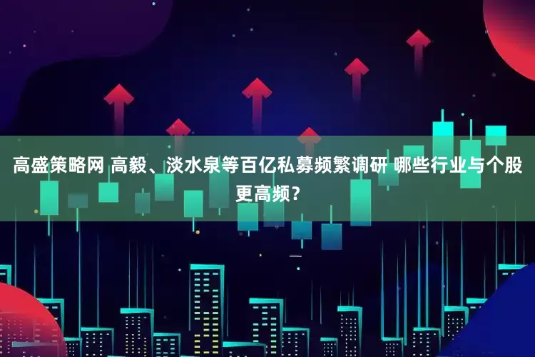 高盛策略网 高毅、淡水泉等百亿私募频繁调研 哪些行业与个股更高频？